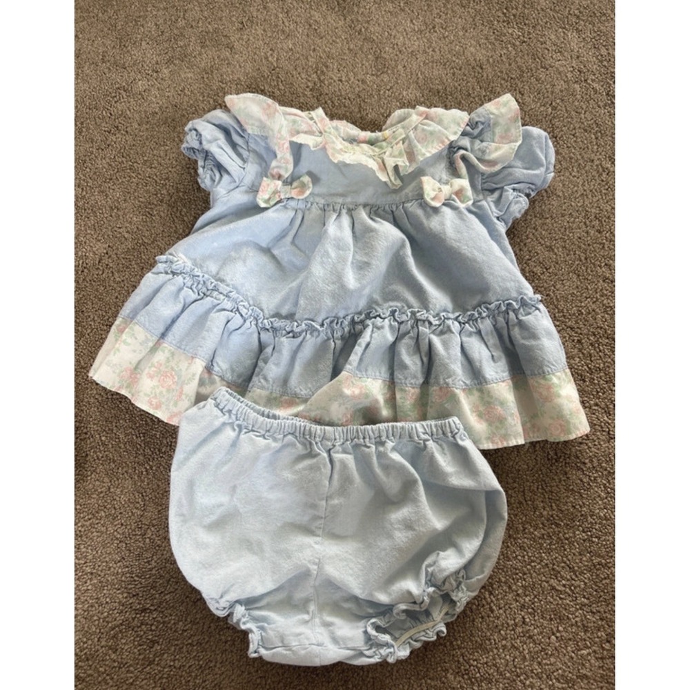 Vintage 80s/90s Baby 2 Pc Set Size 6-9 Months
